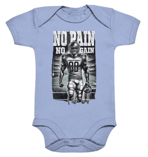 No Pain No Gain - Organic Baby Bodysuite - Amfoo Shop