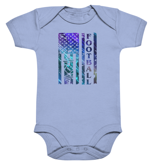 USA Football Flag - Organic Baby Bodysuite - Amfoo Shop