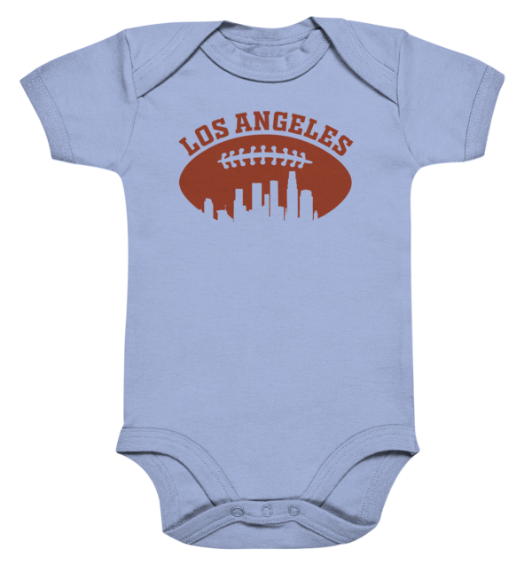 Los Angeles Football Silhouette - Organic Baby Bodysuite - Amfoo Shop