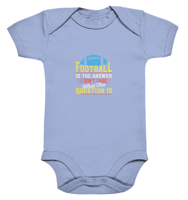 Football is the Answer - Organic Baby Bodysuite - Amfoo Shop