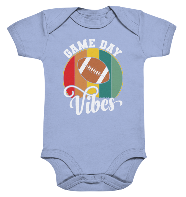 Game Day Vibes White - Organic Baby Bodysuite - Amfoo Shop