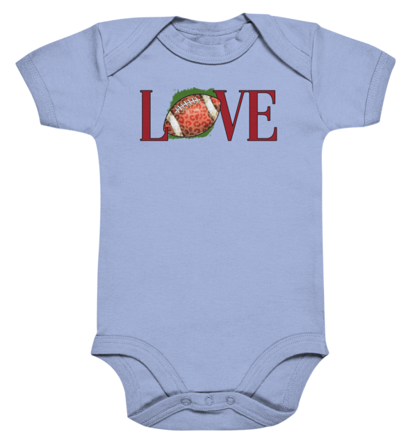 Football Love - Organic Baby Bodysuite - Amfoo Shop