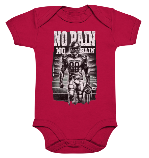 No Pain No Gain - Organic Baby Bodysuite - Amfoo Shop