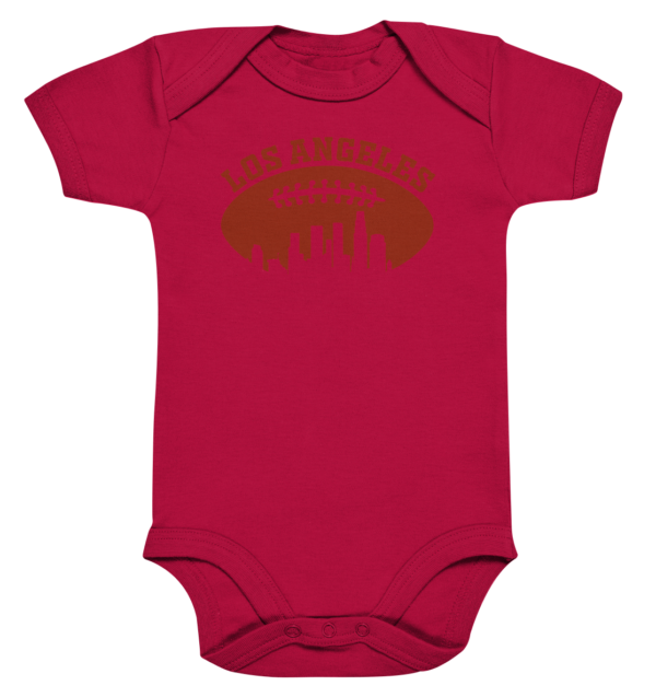 Los Angeles Football Silhouette - Organic Baby Bodysuite - Amfoo Shop