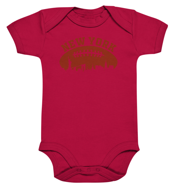 New York Football Silhoutte - Organic Baby Bodysuite - Amfoo Shop