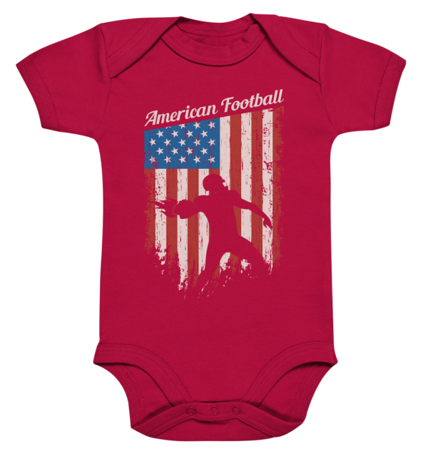 American Football Banner - Organic Baby Bodysuite - Amfoo Shop