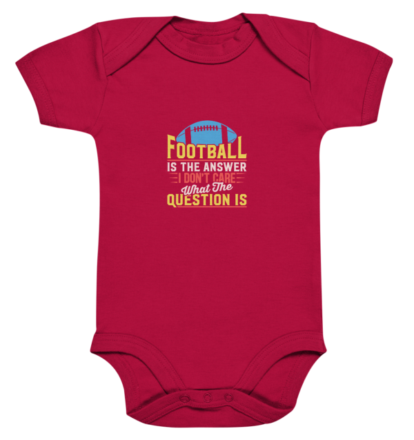 Football is the Answer - Organic Baby Bodysuite - Amfoo Shop