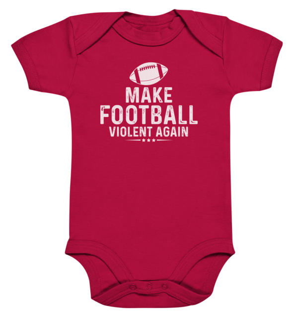 Make Football Violant again - Organic Baby Bodysuite - Amfoo Shop