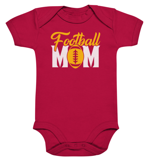 Football MOM - Organic Baby Bodysuite - Amfoo Shop