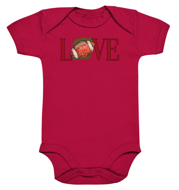 Football Love - Organic Baby Bodysuite - Amfoo Shop