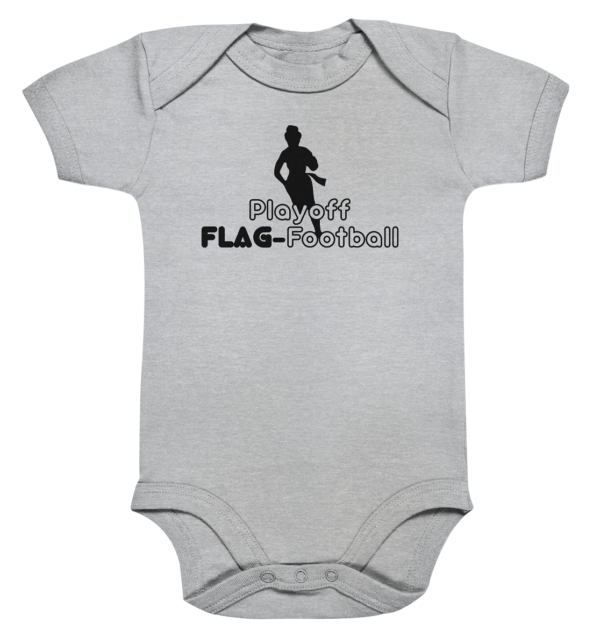 Playoff Flag Football Women black - Organic Baby Bodysuite - Amfoo Shop