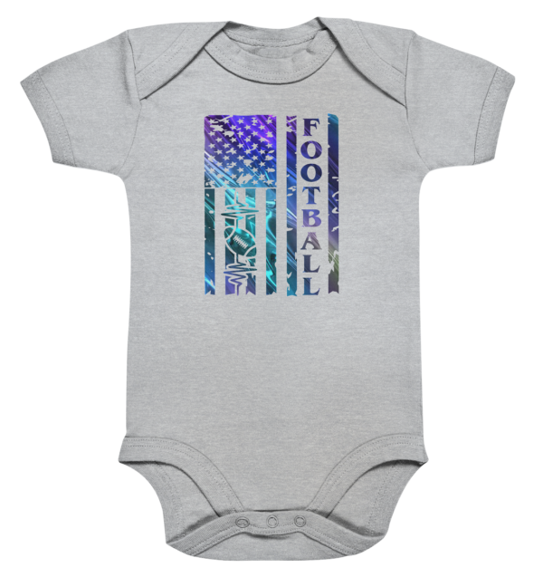 USA Football Flag - Organic Baby Bodysuite - Amfoo Shop