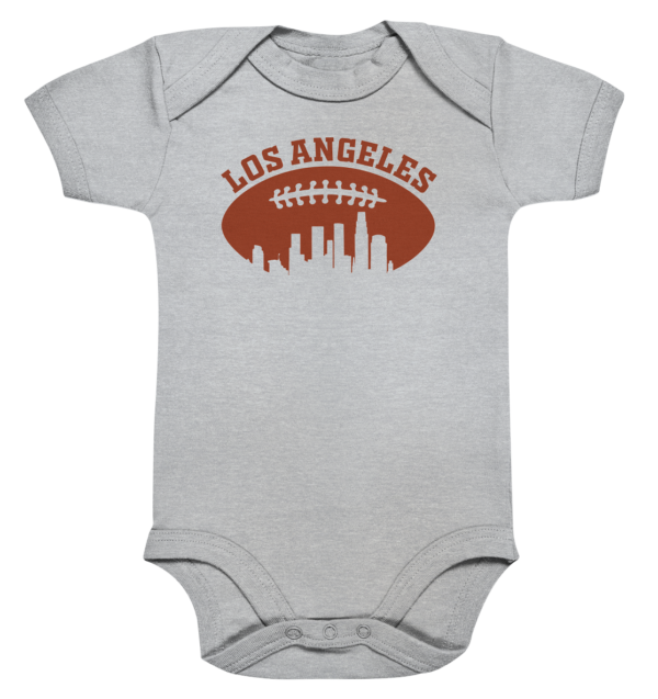 Los Angeles Football Silhouette - Organic Baby Bodysuite - Amfoo Shop