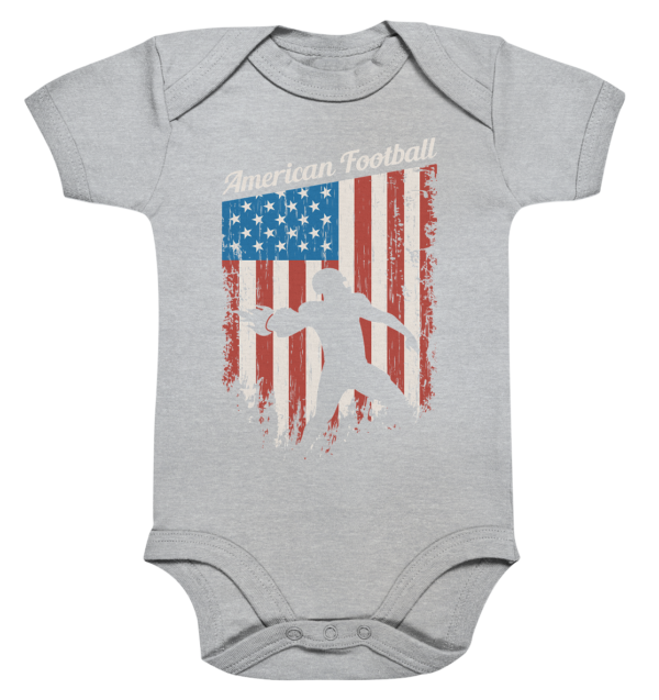 American Football Banner - Organic Baby Bodysuite - Amfoo Shop