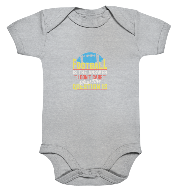 Football is the Answer - Organic Baby Bodysuite - Amfoo Shop