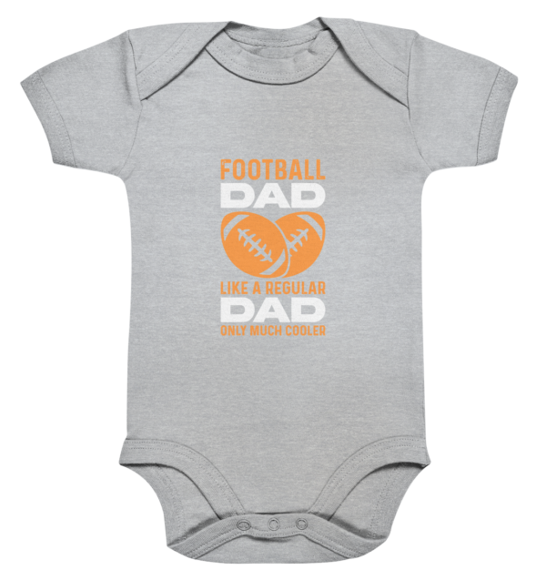 Football Dad Much Cooler - Organic Baby Bodysuite - Amfoo Shop