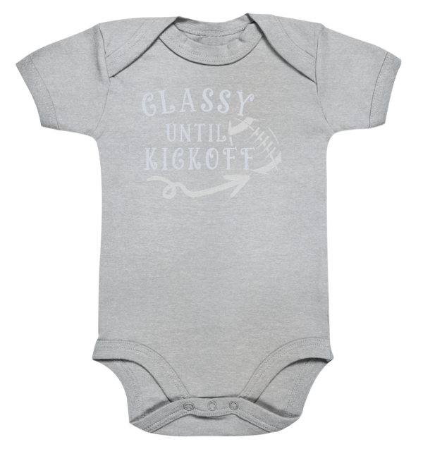 Glassy until Kick Off - Organic Baby Bodysuite - Amfoo Shop