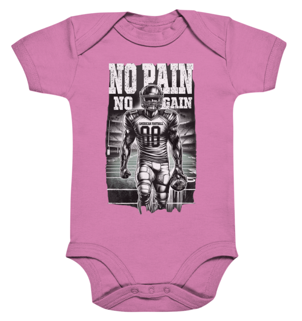 No Pain No Gain - Organic Baby Bodysuite - Amfoo Shop