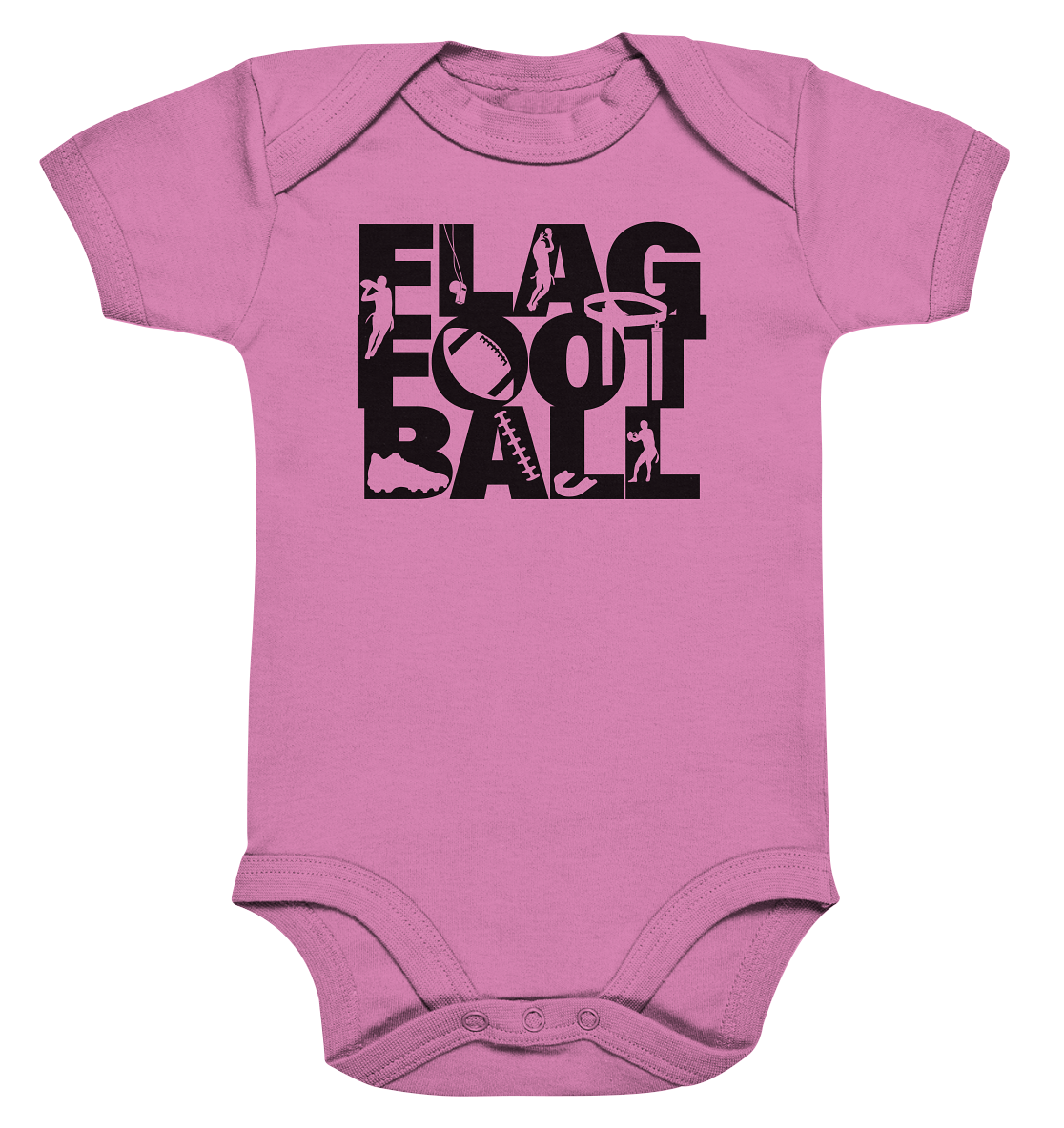 Flag Football - Organic Baby Bodysuite - Amfoo Shop