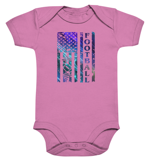 USA Football Flag - Organic Baby Bodysuite - Amfoo Shop