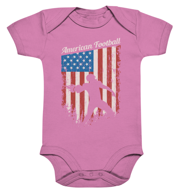 American Football Banner - Organic Baby Bodysuite - Amfoo Shop