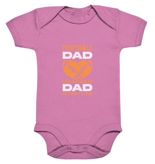 Football Dad Much Cooler - Organic Baby Bodysuite - Amfoo Shop