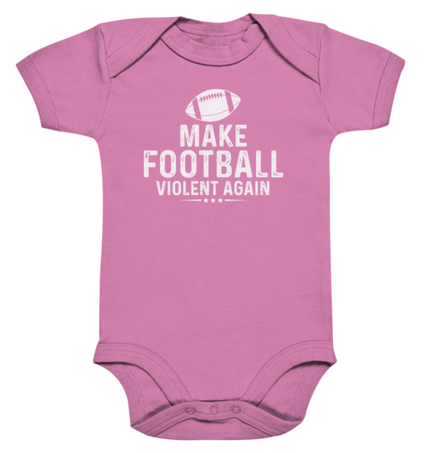 Make Football Violant again - Organic Baby Bodysuite - Amfoo Shop