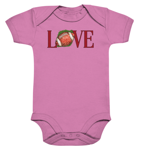 Football Love - Organic Baby Bodysuite - Amfoo Shop