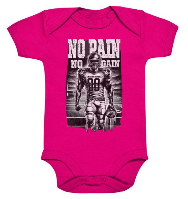 No Pain No Gain - Organic Baby Bodysuite - Amfoo Shop