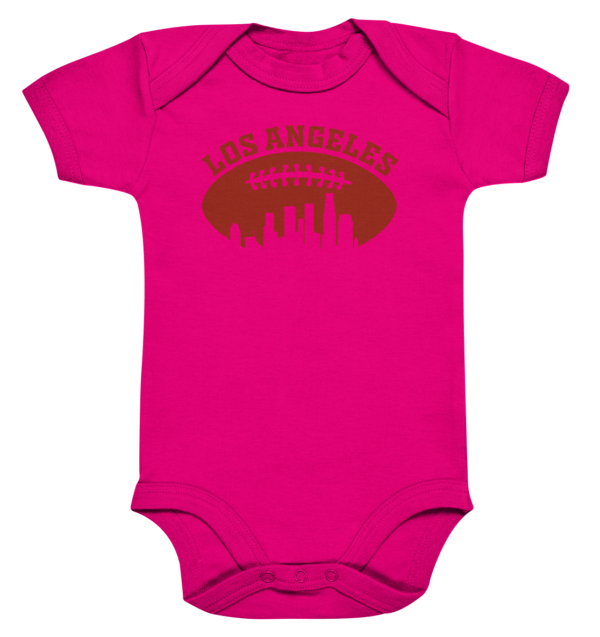 Los Angeles Football Silhouette - Organic Baby Bodysuite - Amfoo Shop