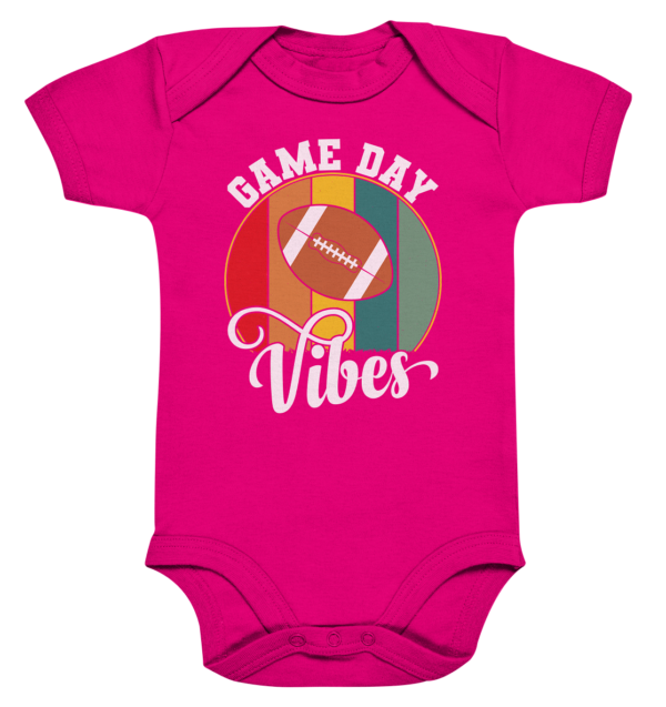 Game Day Vibes White - Organic Baby Bodysuite - Amfoo Shop