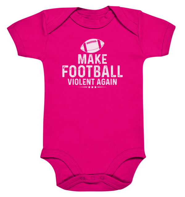 Make Football Violant again - Organic Baby Bodysuite - Amfoo Shop