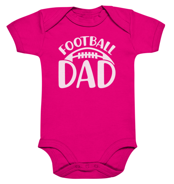 Football Dad - Organic Baby Bodysuite - Amfoo Shop