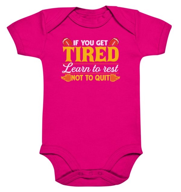 If you get Tired - Organic Baby Bodysuite - Amfoo Shop