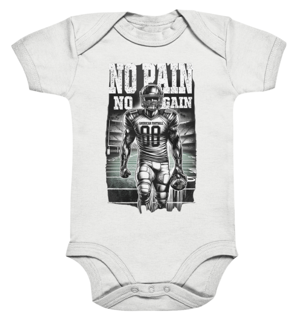 No Pain No Gain - Organic Baby Bodysuite - Amfoo Shop