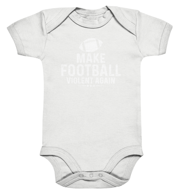 Make Football Violant again - Organic Baby Bodysuite - Amfoo Shop