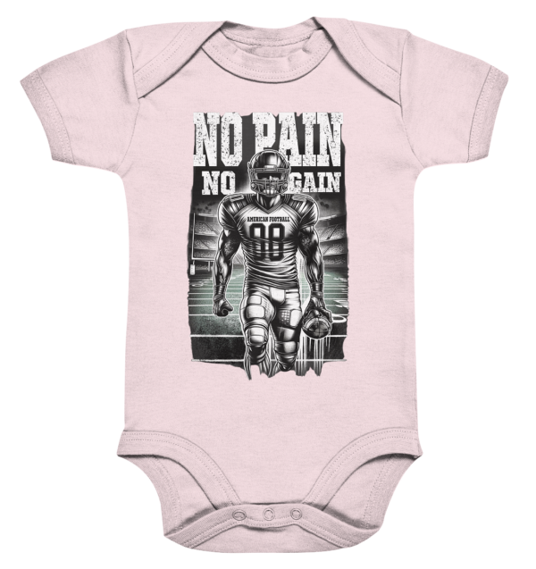 No Pain No Gain - Organic Baby Bodysuite - Amfoo Shop