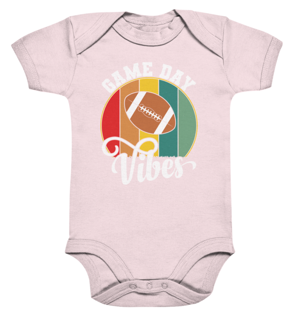 Game Day Vibes White - Organic Baby Bodysuite - Amfoo Shop