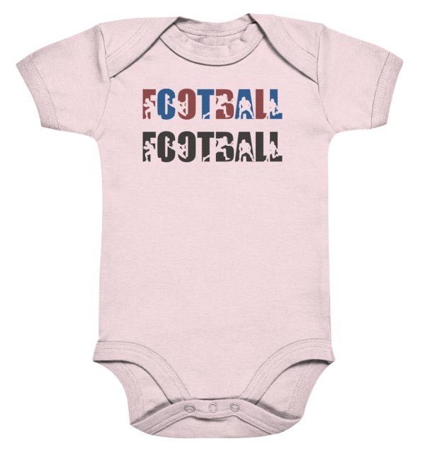 Football Silhouette - Organic Baby Bodysuite - Amfoo Shop