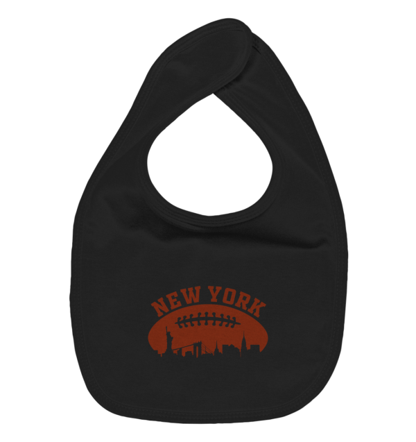 New York Football Silhoutte - Organic Baby-Lätzchen - Amfoo Shop