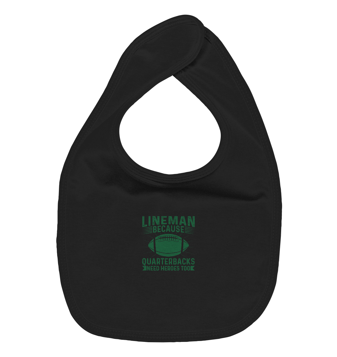 Lineman Heroes Green - Organic Baby-Lätzchen - Amfoo Shop