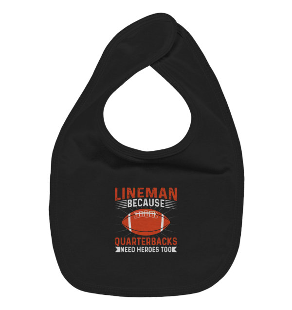 Lineman Quarterback Heroes - Organic Baby-Lätzchen - Amfoo Shop