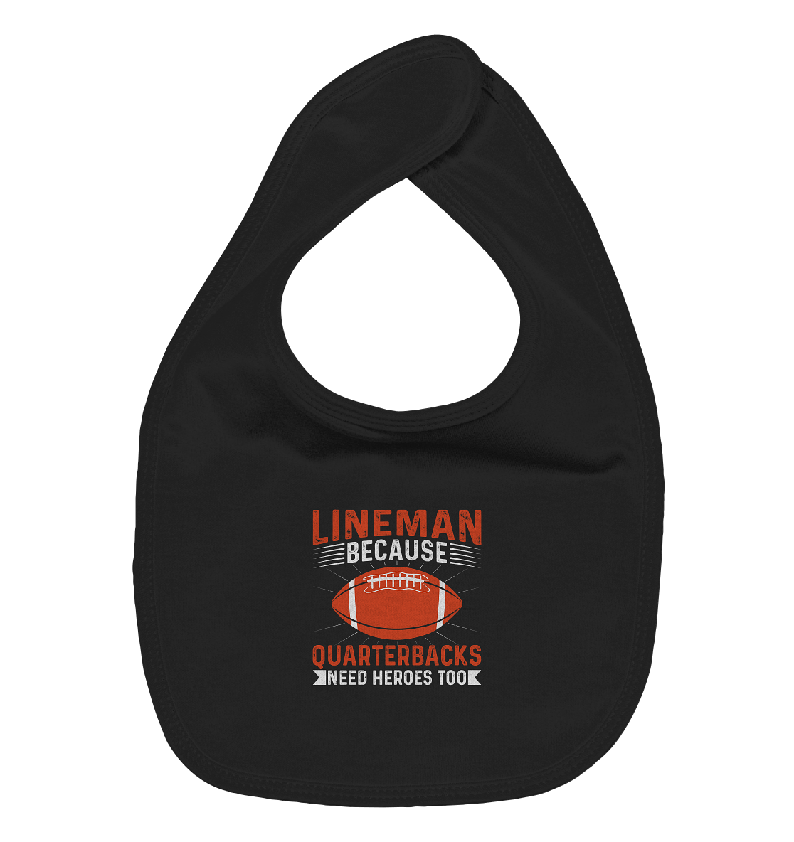 Lineman Quarterback Heroes - Organic Baby-Lätzchen - Amfoo Shop