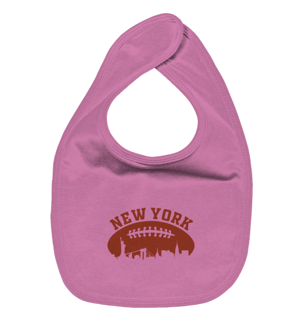 New York Football Silhoutte - Organic Baby-Lätzchen - Amfoo Shop