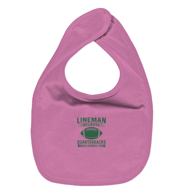 Lineman Heroes Green - Organic Baby-Lätzchen - Amfoo Shop