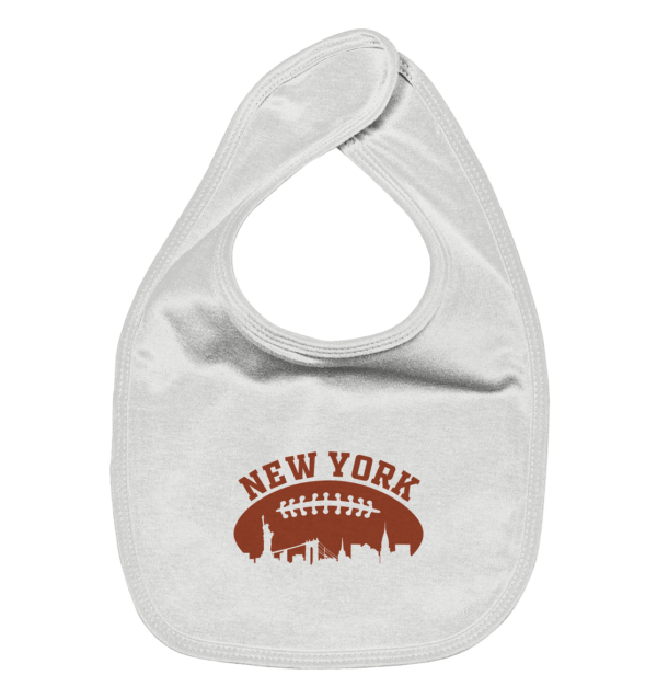 New York Football Silhoutte - Organic Baby-Lätzchen - Amfoo Shop