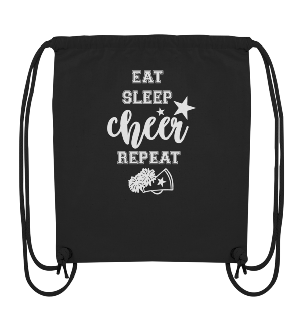 Eat Sleep Cheer - Organic Gym-Bag - Amfoo Shop