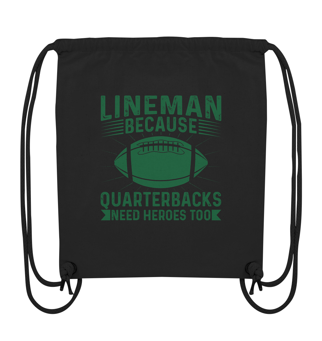 Lineman Heroes Green - Organic Gym-Bag - Amfoo Shop