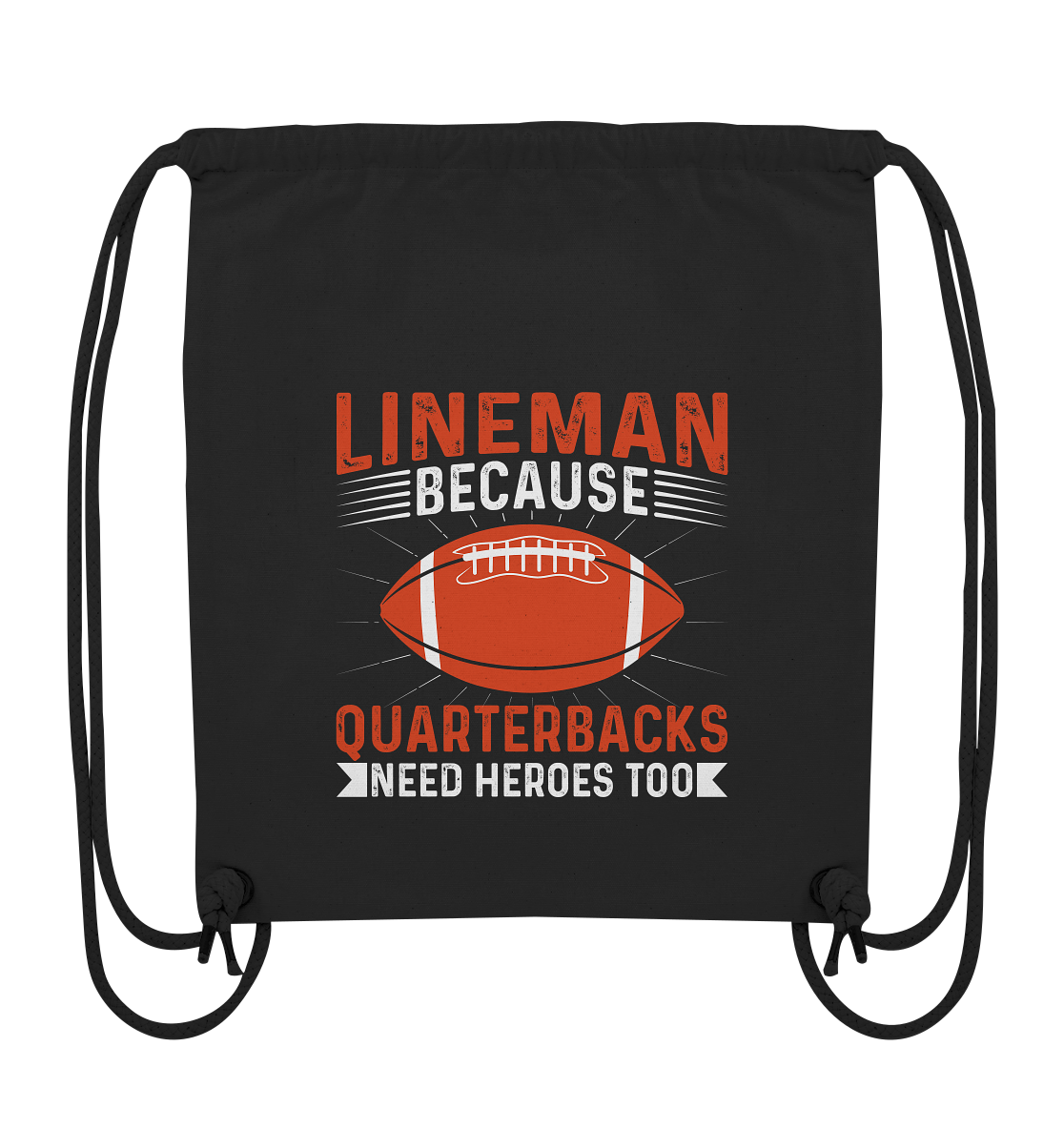 Lineman Quarterback Heroes - Organic Gym-Bag - Amfoo Shop