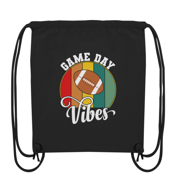 Game Day Vibes White - Organic Gym-Bag - Amfoo Shop